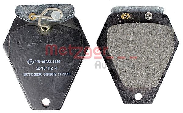 METZGER 1170280 Bremsbelagsatz, Scheibenbremse